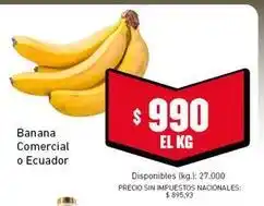 Cooperativa Obrera Banana comercial o ecuador oferta
