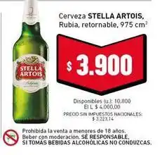 Cooperativa Obrera Stella artois - cerveza rubia, retornable oferta