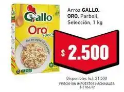Cooperativa Obrera Gallo - arroz , oro, parboil, selección oferta
