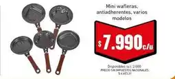 Cooperativa Obrera Mini waffleras, antiadherentes oferta