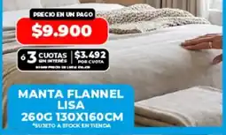 Supermayorista Vital Manta flannel lisa oferta