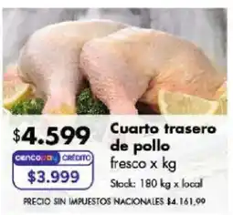 Disco Cuarto trasero de pollo fresco oferta
