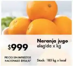 Disco Naranja jugo elegida oferta