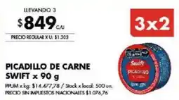 Disco Swift picadillo de carne oferta
