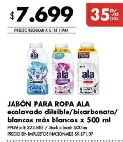 Disco Ala jabón para ropa oferta