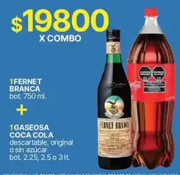 Supermercados Vea Fernet branca gaseosa coca cola oferta