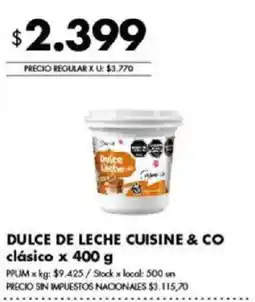 Disco Cuisine & Co dulce de leche clásico oferta