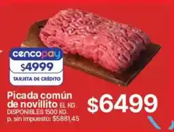 Supermercados Vea Cencopay picada común de novillito oferta
