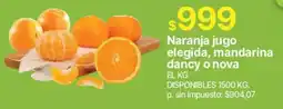 Supermercados Vea Naranja jugo elegida, mandarina dancy o nova oferta