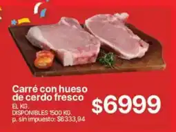 Supermercados Vea Carré con hueso de cerdo fresco oferta