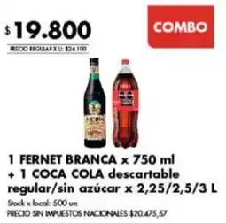 Disco Fernet branca coca cola oferta