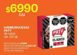 Supermercados Vea Paty hamburguesas oferta