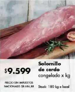 Disco Solomillo de cerdo oferta