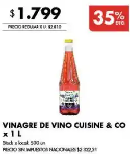 Disco Cuisine & Co vinagre de vino oferta