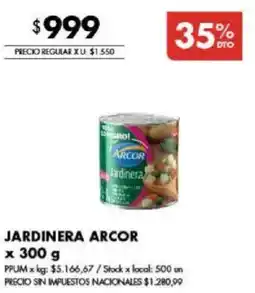Disco Arcor jardinera oferta