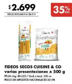 Disco Cuisine & Co fideos secos oferta