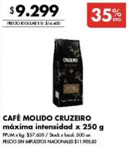 Disco Cruzeiro café molido oferta