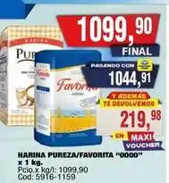Maxiconsumo Harina pureza/favorita 0000 oferta