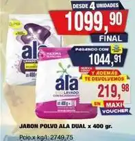 Maxiconsumo Ala - jabon polvo dual oferta