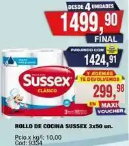 Maxiconsumo Sussex - rollo de cocina sussex 3x50 un oferta