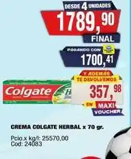Maxiconsumo Colgate - crema colgate herbal x 70 gr oferta