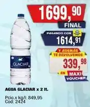 Maxiconsumo Glaciar - agua glaciar x 2 it oferta