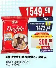 Maxiconsumo Lia - galletitas surtido x 400 gr oferta