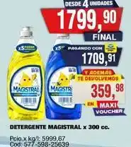 Maxiconsumo Magistral - detergente oferta