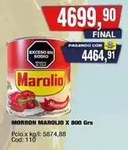 Maxiconsumo Marolio - morron marolio x 800 grs oferta