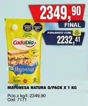 Maxiconsumo Natura - mayonesa d/pack oferta
