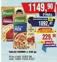 Maxiconsumo Knorr - salsa knorr x 340 gr. cod: 1820-1918-4357 oferta