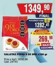Maxiconsumo 9 de oro - galletas pepas 9 de oro oferta