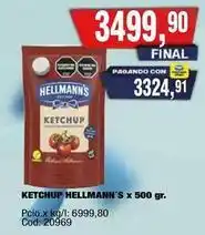 Maxiconsumo Hellmann's - ketchup oferta