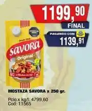 Maxiconsumo Savora - mostaza original oferta