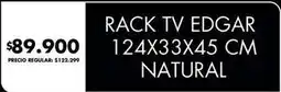 Disco Rack tv edgar 124x33x45 cm natural oferta