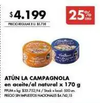 Disco La campagnola - atún oferta