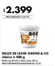 Disco Dulce de leche clásico oferta