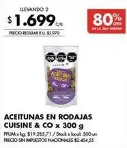 Disco Aceitunas en rodajas oferta