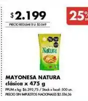Disco Natura - mayonesa oferta