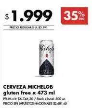 Disco Cerveza gluten free oferta