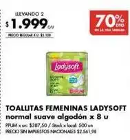 Disco Ladysoft - toallitas femeninas oferta