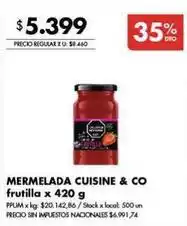 Disco Mermelada cuisine & co frutilla oferta