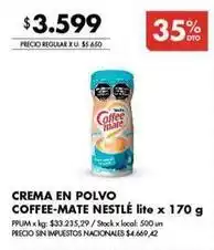 Disco Crema en polvo oferta