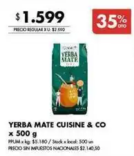 Disco Yerba mate cuisine & co oferta