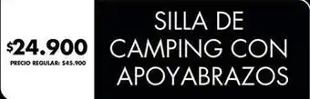 Disco Silla de camping con apoyabrazos oferta