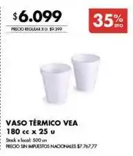 Disco Vaso térmico vea oferta
