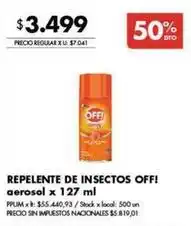 Disco Repelente de insectos aerosol oferta