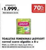 Disco Ladysoft - toalitas femeninas oferta