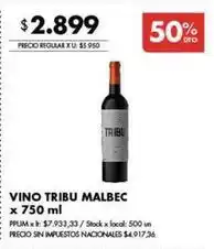 Disco Vino malbec oferta