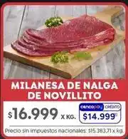 Jumbo Milanesa de nalga de novillito oferta